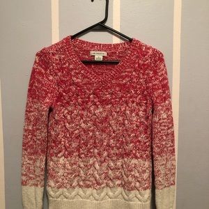 Liz Claiborne Pink& White Sweater